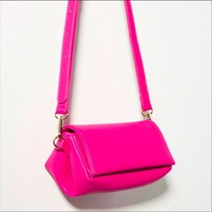 Anthropologie Pink Boxy Crossbody